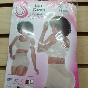 Women's Cream Shapewear Set